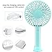 TINMIU Mini Handheld Fan, Small USB Personal Portable Desk Table Fan with Rechargeable Battery for Home, Dormitory, Office, Outdoors and Travel, Blue