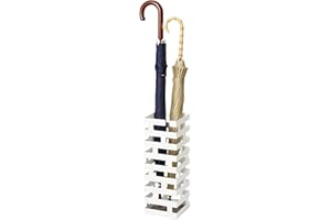 Yamazaki Home Storage Walking Canes | Steel | Umbrella Stand, Small, White