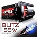 OPT7 Blitz 55w HID Xenon Conversion Kit 5x Brighter - 4x Longer Life - All Colors and Sizes Simple DIY Install - 2 Yr Warranty - Bulbs and Ballasts [H11 H8 H9 - 6K Lightning Blue Light]