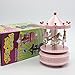 Alytimes Carousel Music Box 4 Horses Rotating Music Box Birthday Valentine's Christmas Children Gifts Toy (Pink-Love)