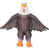 Rysotowy Inflatable Eagle Mascot Costume for Adult Blow up Eagle Costume Funny Halloween Cosplay Costume Outfit