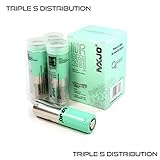 4 Pcs Authentic MXJO 18650 3500 mAh IMR 3.7V Flat Top High Drain Rechargeable Battery w/4 free storage cases(New Version)