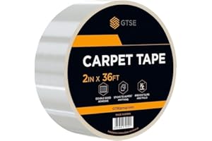 GTSE Extra Strong Double-Sided Carpet Tape, 2in x 36ft – Heavy-Duty Rug Gripper Tape for Home & Professional Use – Residue-Free Removal, Multi-Surface Adhesion Carpet Tape
