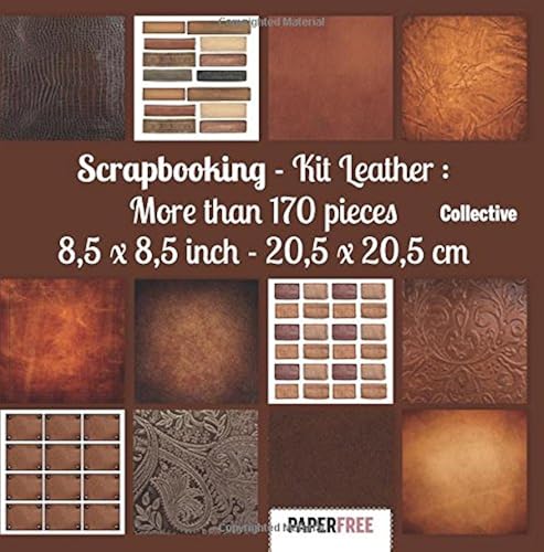Download Scrapbooking Kit - Leather : more than 170 pieces - 8,5 x 8,5 inch - 20,5 x 20,5 PDF