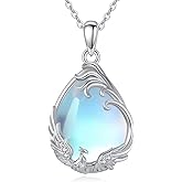 AXOMY Phoenix Necklace 925 Sterling Silver Phoenix Bird Pendant Necklace Spiritual Nirvana Jewelry Gifts for Women