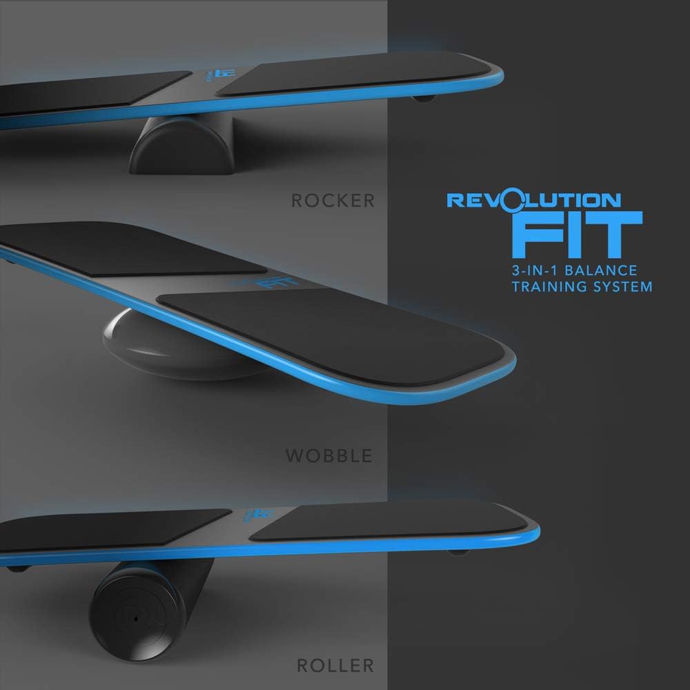 Revolution FIT 3-in-1 Balance Board Training System (Blue) : Sports & Outdoors