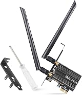 Ubit AX210 WiFi 6E Card 5400Mbps PCIe Intel Bluetooth 5.3 Desktop Windows 11/10