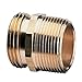 Nelson 855714-1001 Industrial Double-Male Brass Pipe and Hose Fitting for Connecting to 3/4-Inch, Female,Gold primary