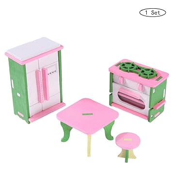 muebles de madera para muñecas