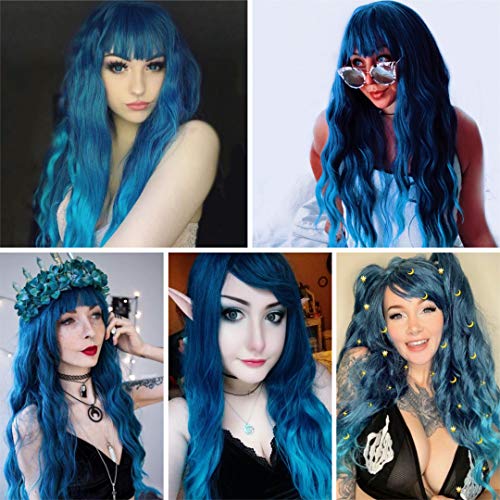 big w blue wig