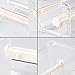 Piokio Desktop Multi Tape Dispenser, Washi Tape Cutter, Roll Tape Organizer/Holder (Beige)