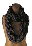 Chic Ruffle Knit Infinity Loop Scarf