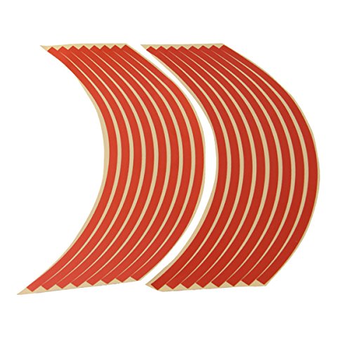 Possbay Motorcycle Car Reflective Tape Stickers Decal Wheel Tire Rim Stripe for 17"-19" 10"-12"