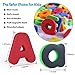 Magnetic Letters and Numbers for Toddlers with Double-Side Magnet Board - ABC Uppercase Lowercase EVA Alphabet Letters for Kids - Classroom Home Education Spelling Learning Set including Storage Bag