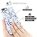 Floral iPhone 7 Plus Case, iPhone 8 Plus Case, Best Protective Cute Women Girls Slim Shockproof Soft Glossy Silicone Rubber White TPU Cover Phone Case for iPhone 7 Plus/iPhone 8 Plus, Blue Flower