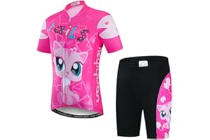 WeimoMonkey Cycling Jersey Shorts Set Padded Suit Kid's Bicycle Tops Shirt Mountain Bike Riding