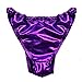 YiZYiF Men's Spandex Rubber Briefs PVC Wet Leather Look Swimwear Underwear Purple