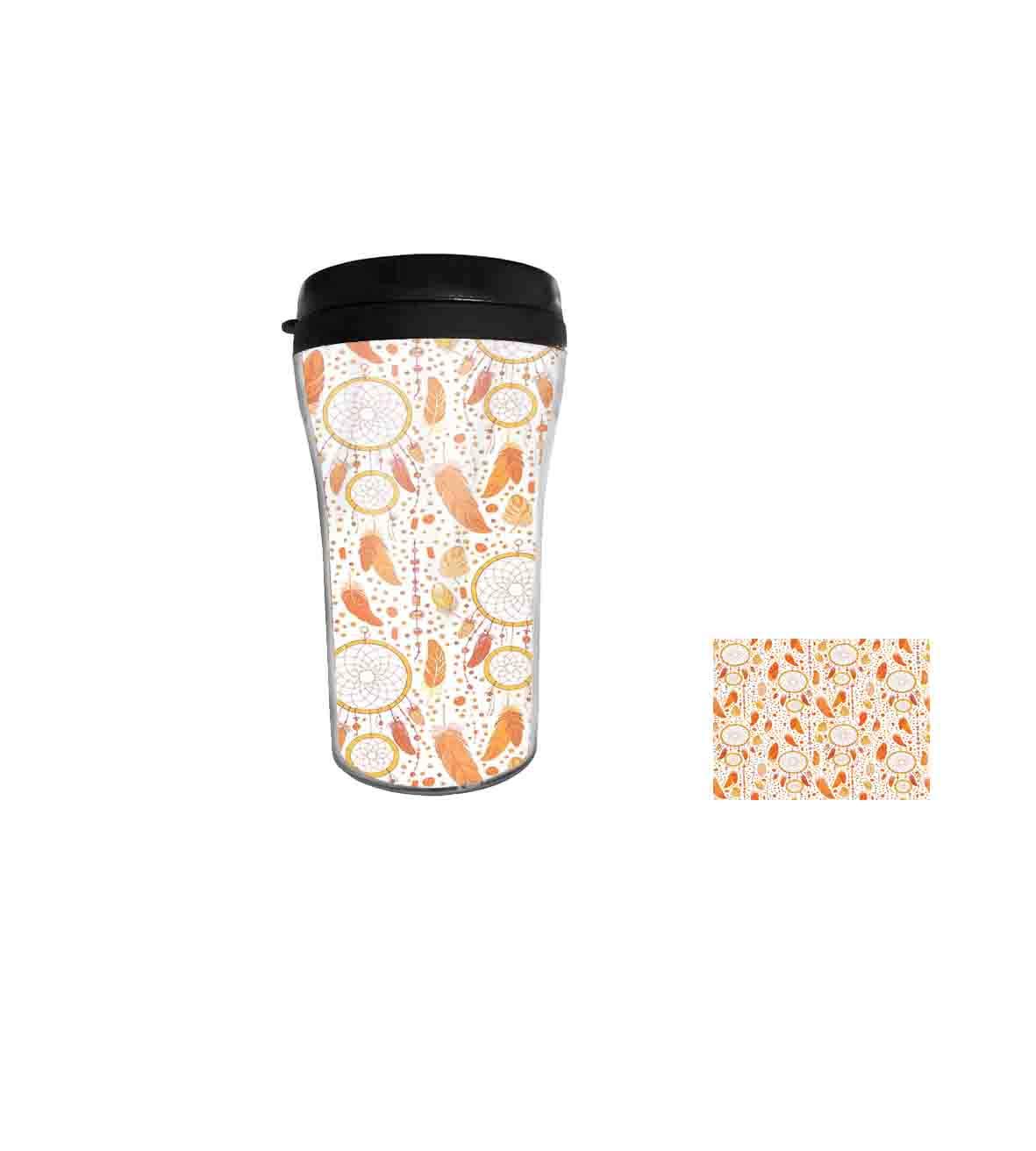 Amazon Com Native American Various D Dreamcatchers Native Mystical Change Symbol Double Wall Travel Tumbler Stainless Steel Insulated Travel Car Mug 8oz Coffee Mug Orange White Kitchen Dining