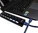 Multi Port 7-Port USB 3.0 Data Hub Super Speed Multiple Devices with Power Adapter,Switches,LED Power Indicator,1.75ft USB 3.0 Data Cable for PC Laptop Computer