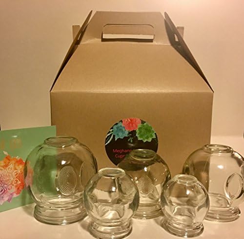Glass Fire Massage Cups set of 5