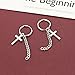 K-pop Style Cross Dangle Earrings Chain Pendant for Men or Women