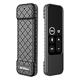 ACEIken Protective Case for Apple TV 4K/4th Gen Remote, Light Weight [Anti Slip] Shock Proof Silicone Cover for Apple TV 4K Siri Remote Controller (Black)