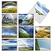 The Best Card Company - Box of 10 All Occasion Cards Blank (4 x 5.12 Inch) - Scenic Landscape Cards Assorted - Rainbow Bright M4963OCB-B1x10