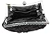 Chicastic Pleated and Braided Rhinestone studded Wedding Evening Bridal Bridesmaid Clutch Purse - Black