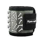 Magnetic Wristband - Losun New Upgrade 15 Super Strong Magnets with Breathable Material, Adjustable Wrist Strap for Holding Screws, Nails, Bolts, Drill Bits and Small Tools- Best Unique Tool Gift Idea