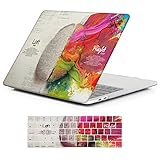 iCasso Macbook New Pro 15 Case 2017& 2016 Model A1707 Hard Shell Plastic Protective Cover For Macbook Pro 15 inch Retina With Touch Bar (2016 Release) with Keyboard Cover-Left and Right Brain