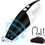 DOBEE Handheld Vacuum, Handheld Vacuum Cleaner Cordless with 6500Pa Powerful Suction Lightweight Rechargeable for Home, Office, Pet, Car, Wet Dry Vacuum, Black [Energy Class A++]