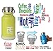 Rehydrate Pro Lime 11oz Junior Kids Insulated Stainless Steel and Environmentally Friendly for Hot or Cold Drinks and Travel. 11.83 Oz/350ml Hydration Flask Includes Free 'Flip N Sip' Sports Cap