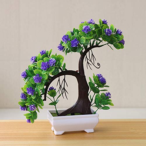 yanQxIzbiu Artificial Plants,Artificial Flowers,1Pc Artificial Tree Branch Fake Plant Flower for Home Decor Photography Props Rose Red - Thumbnail 6