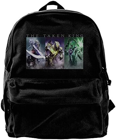 NewNaug Canvas Backpacks Game Destiny The Taken King Canvas Backpack Travel Rucksack Backpack Daypack Knapsack Laptop Shoulder Bag