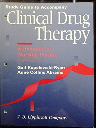 Amazoncom Clinical Drug Therapy Rationales For Nursing - 