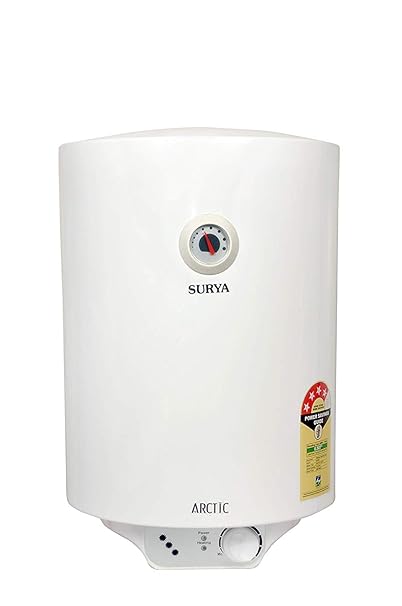 Surya Arctic Geyser Vertical Storage Water Heater, 10l Capacity (White)