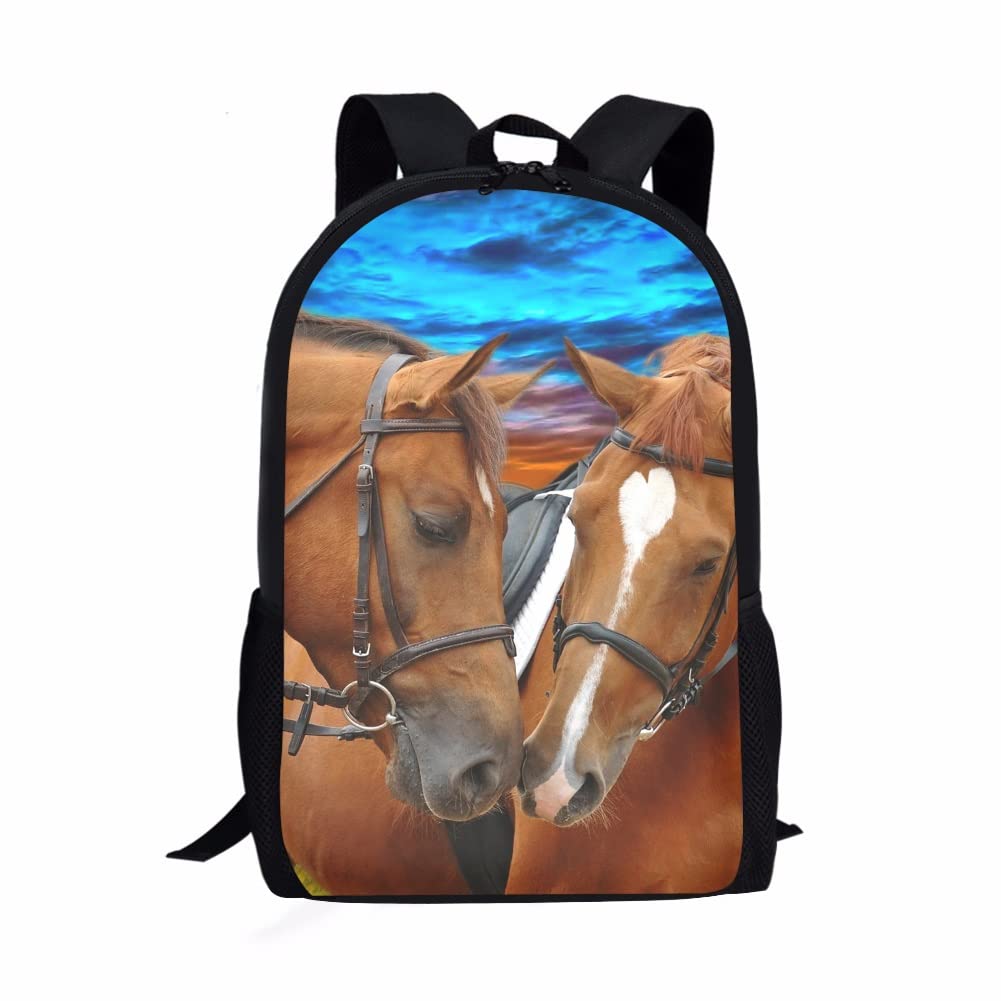 chaqlin Cool Teenager Boys Girls Crazy Horse Backpack Printing 3D Kids Dinosaur Bagpack Primary Children School Bags