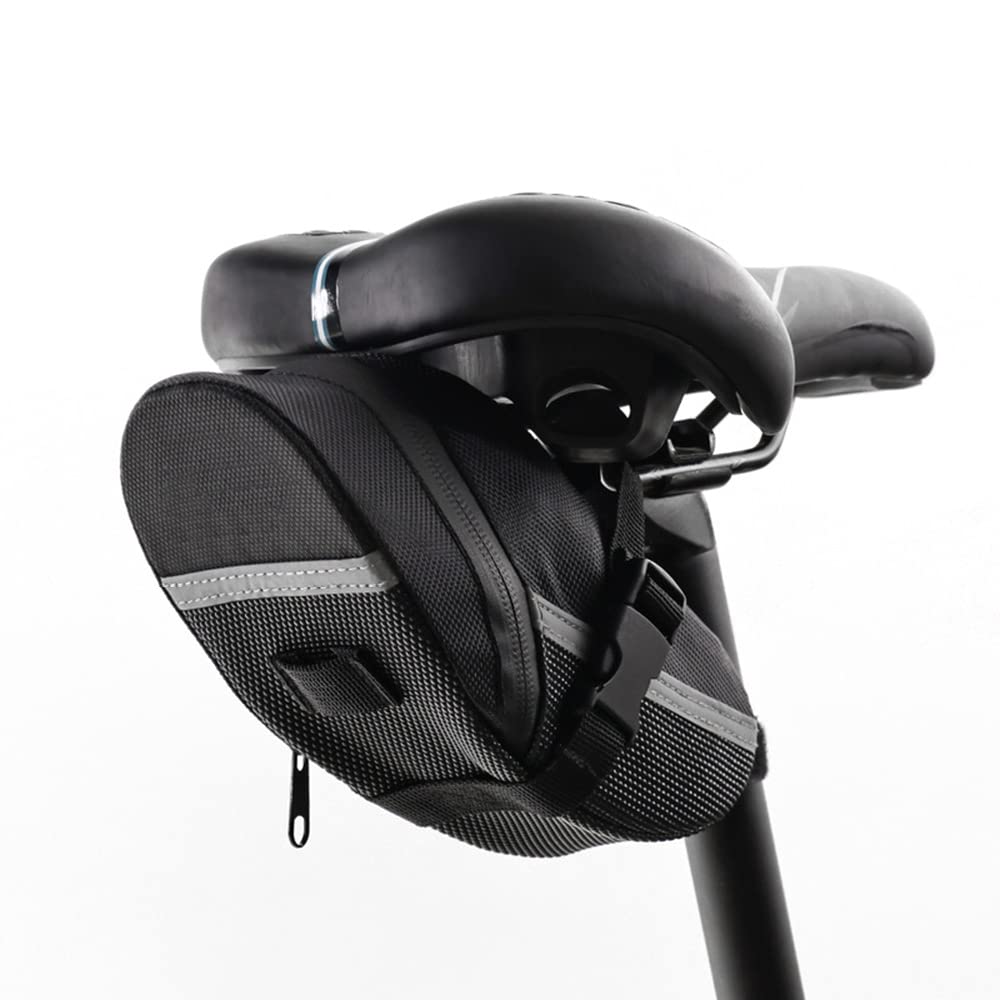 Roysmart Saddle Bag, Bicycle Seat Bag, Waterproof Frame Bag, Bicycle Bag, Top Tube Bag, Aero Wedge Pack Bag for Mountain Bikes, Bicycles and Road Bikes