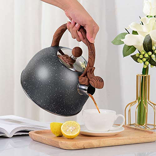 Tea Kettle, VONIKI 2.5 Quart Tea Kettles Stovetop Whistling Teapot