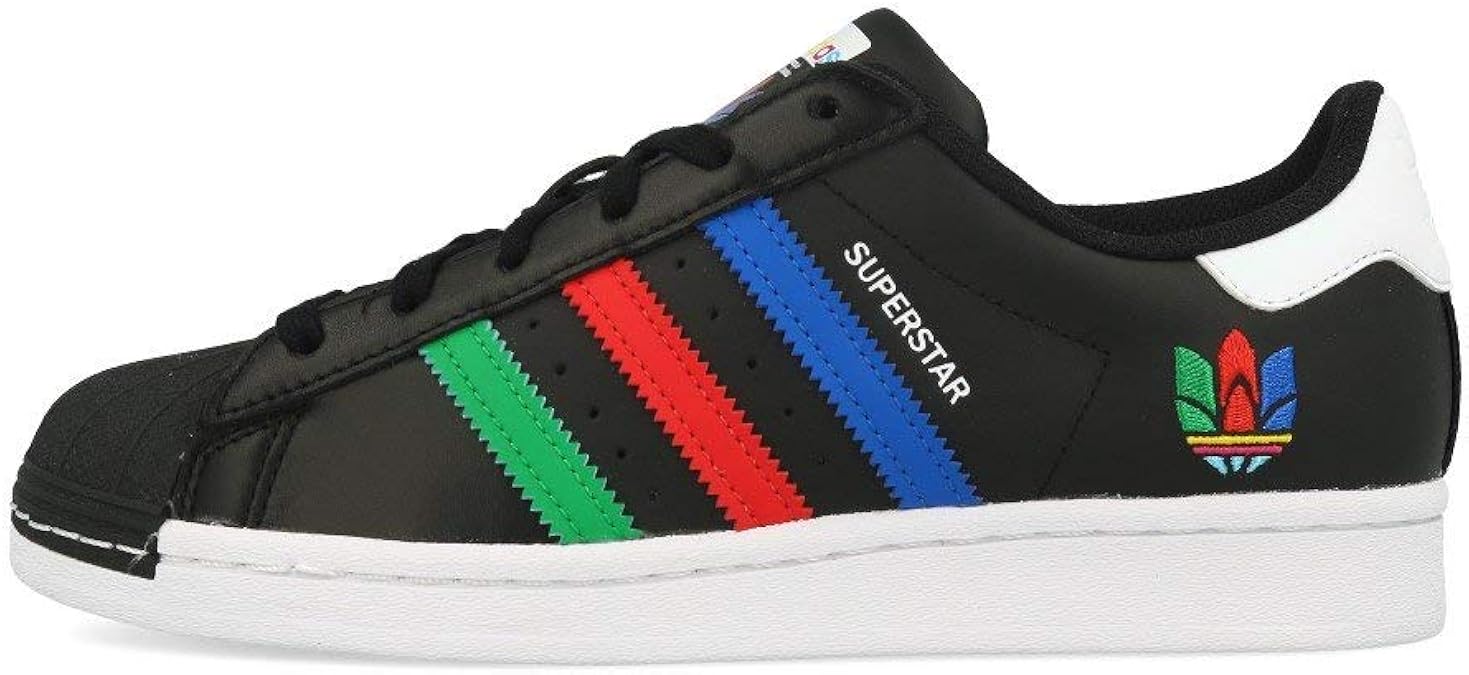 adidas superstar con strisce colorate