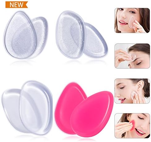 Miss Gorgeous Silicone Makeup Sponge - Silica Gel Blender Beauty Sponges, Cosmetic Applicator Sponge for BB Cream, CC Cream, Foundation and Concealer (8 Pcs/Set)