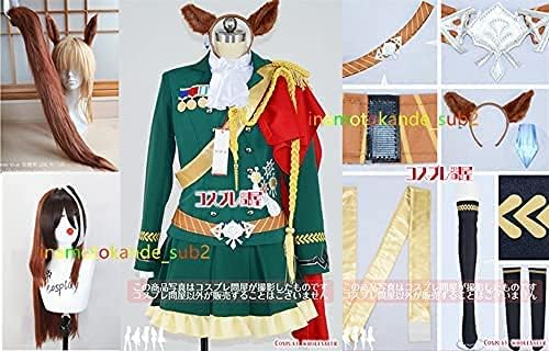 Amazon ウィッグ 髪飾り 付きウマ娘 プリティーダービー シンボリルドルフ 勝負服 靴下付き コスプレ衣装 道具 靴 別売り コスプレ 仮装 通販