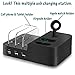 Kisreal Smart 6-Port USB Charging Station Organizer for iPhone, iPad, Apple Watch, Airpods, Xbox, Playstation and other Android Phones and Tablets
