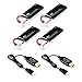 Hubsan H502E H502S X4 Desire Quadcopter Spare Parts Battery Pack 4 Batteries and 2 USB Charger