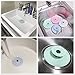 Mribo 5 Packs Trap Hair Catcher Bathtub 2-in-1 Silicone Drain Tub Stopper, Strainers for Floor, Kitchen, Laundry, and Bathroom