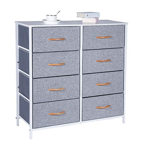 Kamiler Dresser with 8 Drawers,4Tier Wide Chests of Drawers,Tall