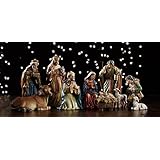 Avalon Gallery Michael Adams Christmas Holy Family 9-Piece Nativity Scene Set