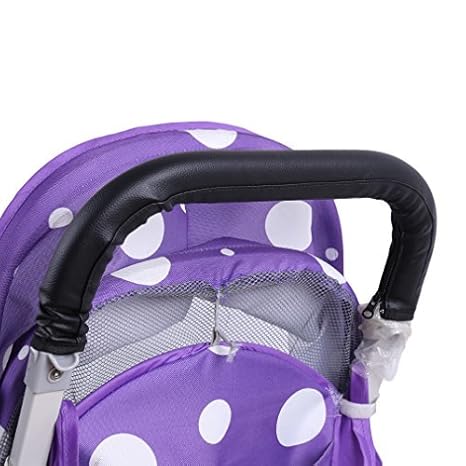 BeautyLife? Kinderwagen Buggy Zubehör Griffbezug Handgriffe Kinderwagengriffbezug Griff (Schwarz)