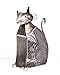 Deco Breeze DecoBreeze DBF0257 Animals/Insects Figurine Fan from Cat Collection in Pwt, Nckl, B/S, Slvr. Finish, 4 Inch, Antique Silver