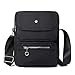Crossbody Bag for Women, JOSEKO Multi-Pocketed Nylon Shoulder Bag Purse Travel Passport Bag Messenger Bag Black 7.87''(L) x 2.76''(W) x 10.24''(H)